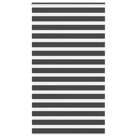 vidaXL Zebra rolgordijn 130x200 cm stofbreedte 125,9 cm zwart