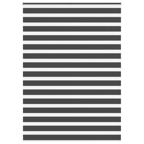 vidaXL Zebra rolgordijn 155x200 cm stofbreedte 150,9 cm zwart