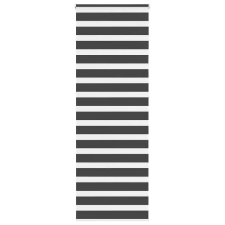 vidaXL Zebra rolgordijn 85x230 cm stofbreedte 80,9 cm zwart