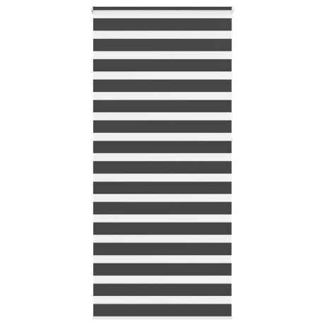 vidaXL Zebra rolgordijn 95x230 cm stofbreedte 90,9 cm zwart