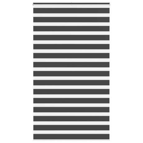 vidaXL Zebra rolgordijn 135x230 cm stofbreedte 130,9 cm zwart