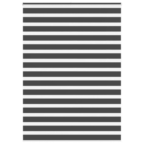 vidaXL Zebra rolgordijn 155x230 cm stofbreedte 150,9 cm zwart