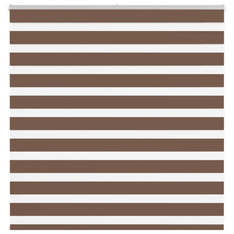 vidaXL Zebra rolgordijn 145x100 cm stofbreedte 140,9cm polyester bruin