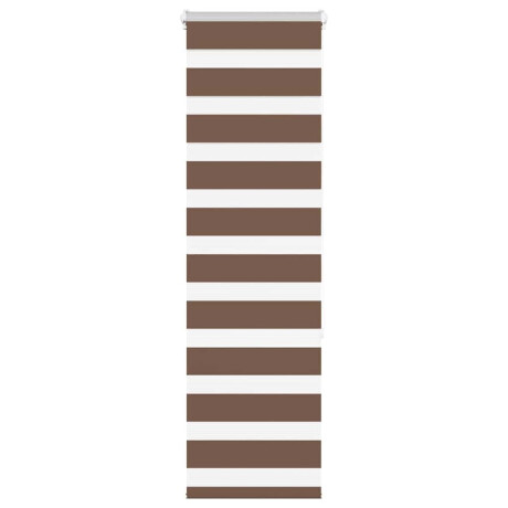 vidaXL Zebra rolgordijn 40x150 cm stofbreedte 35,9 cm polyester bruin