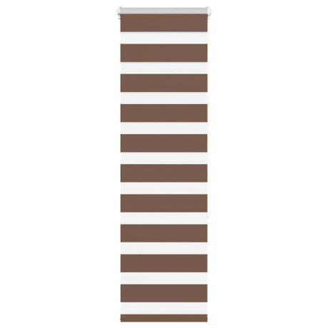 vidaXL Zebra rolgordijn 50x150 cm stofbreedte 45,9cm polyester bruin
