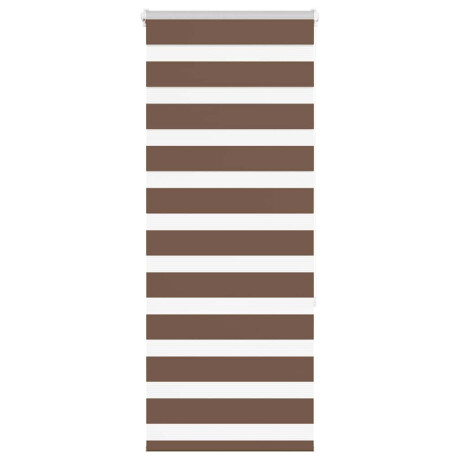 vidaXL Zebra rolgordijn 60x150 cm stofbreedte 55,9 cm polyester bruin