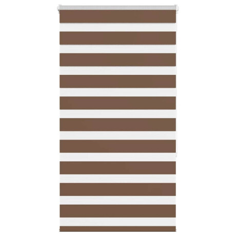 vidaXL Zebra rolgordijn 90x150 cm stofbreedte 85,9 cm polyester bruin