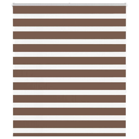 vidaXL Zebra rolgordijn 135x150 cm stofbreedte 130,9cm polyester bruin