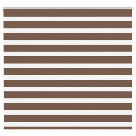 vidaXL Zebra rolgordijn 155x150 cm stofbreedte 150,9cm polyester bruin