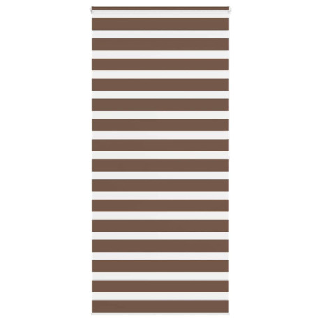 vidaXL Zebra rolgordijn 105x200 cm stofbreedte 100,9cm polyester bruin