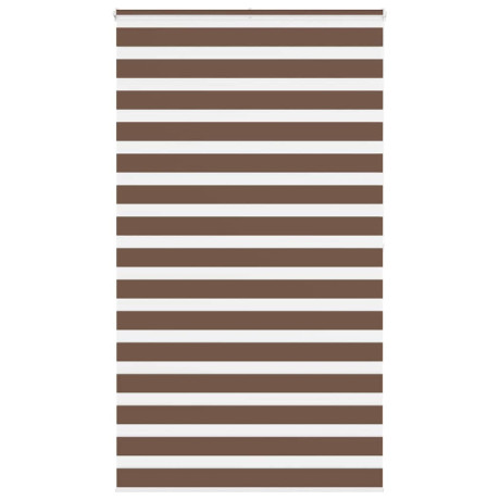 vidaXL Zebra rolgordijn 125x200 cm stofbreedte 120,9cm polyester bruin