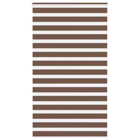 vidaXL Zebra rolgordijn 135x200 cm stofbreedte 130,9cm polyester bruin