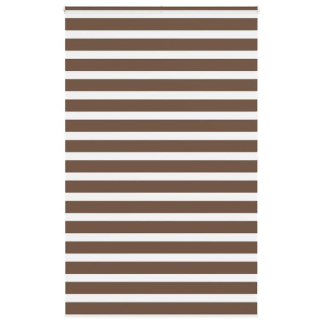 vidaXL Zebra rolgordijn 140x200 cm stofbreedte 135,9cm polyester bruin