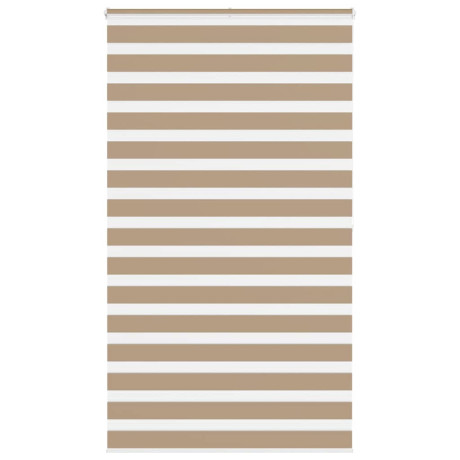 vidaXL Zebra Blind 120x200 cm stofbreedte 115,9 cm polyester zandbruin