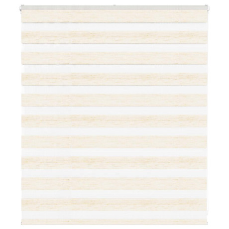 vidaXL Zebra rolgordijn 130x100 cm stofbreedte 125,9 cm marmerbeige