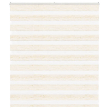 vidaXL Zebra rolgordijn 135x100 cm stofbreedte 130,9 cm marmerbeige
