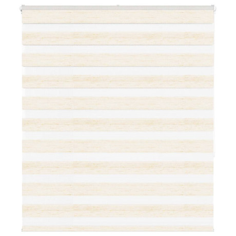 vidaXL Zebra rolgordijn 135x150 cm stofbreedte 130,9 cm marmerbeige