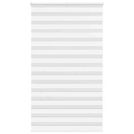 vidaXL Zebra rolgordijn 120x200 cm stofbreedte 115,9cm polyester wit