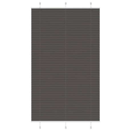 vidaXL Plissé rolgordijn 115x200cm stofbreedte 114,4cm polyester zwart