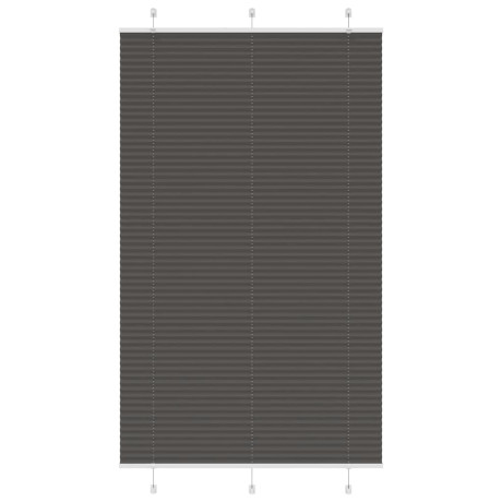vidaXL Plissé rolgordijn 120x200cm stofbreedte 119,4cm polyester zwart