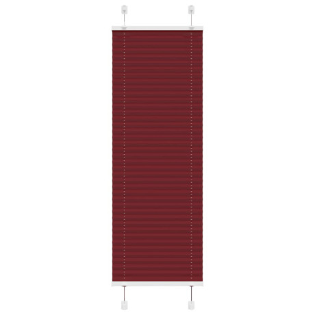 vidaXL Plissé rolgordijn 50x150 cm stofbreedte 49,4 cm bordeauxrood