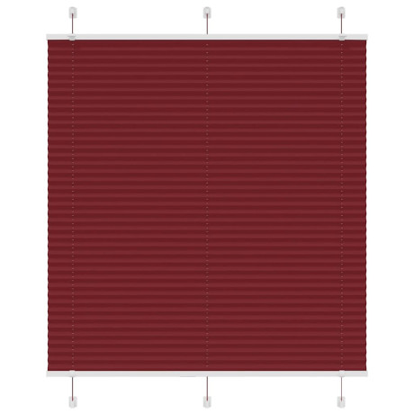 vidaXL Plissé rolgordijn 115x150cm stofbreedte 114,4cm bordeauxrood