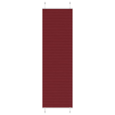 vidaXL Plissé rolgordijn 65x200 cm stofbreedte 64,4 cm bordeauxrood