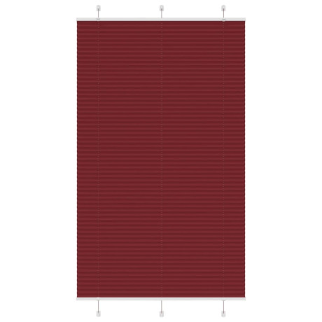 vidaXL Plissé rolgordijn 120x200cm stofbreedte 119,4cm bordeauxrood