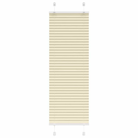 vidaXL Plissé rolgordijn 45x100 cm stofbreedte 44,4 cm polyester crème
