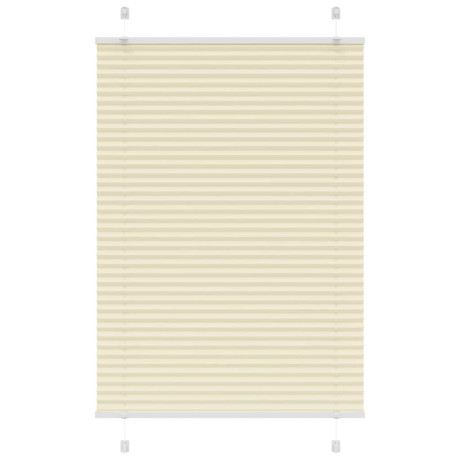vidaXL Plissé rolgordijn 90x100 cm stofbreedte 89,4 cm polyester crème