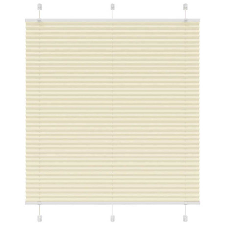 vidaXL Plissé rolgordijn 115x100cm stofbreedte 114,4cm polyester crème