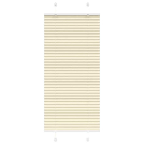 vidaXL Plissé rolgordijn 65x150 cm stofbreedte 64,4 cm polyester crème