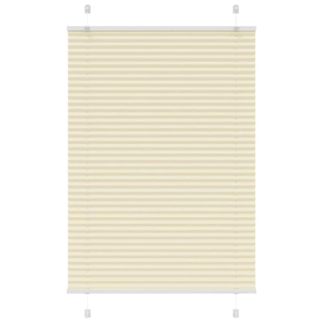vidaXL Plissé rolgordijn 85x150 cm stofbreedte 84,4 cm polyester crème