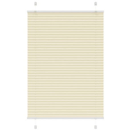vidaXL Plissé rolgordijn 100x150 cm stofbreedte 99,4cm polyester crème