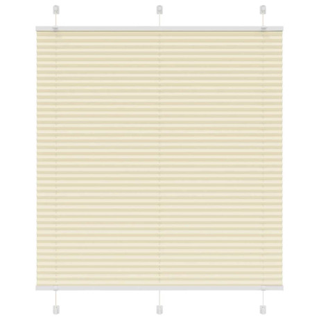 vidaXL Plissé rolgordijn 115x150cm stofbreedte 114,4cm polyester crème