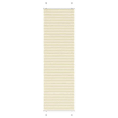 vidaXL Plissé rolgordijn 60x200 cm stofbreedte 59,4 cm polyester crème