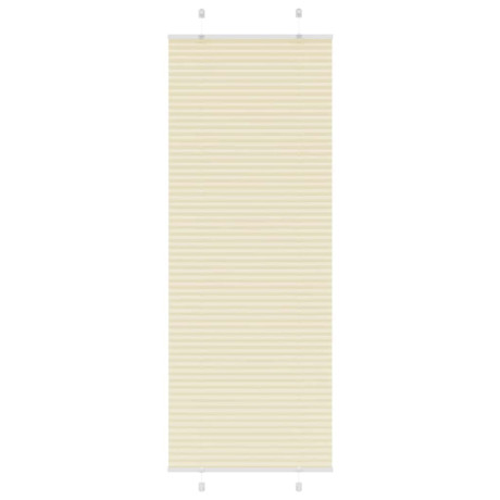 vidaXL Plissé rolgordijn 70x200 cm stofbreedte 69,4 cm polyester crème