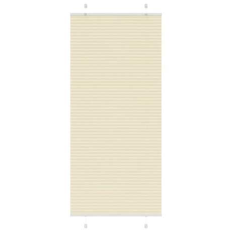 vidaXL Plissé rolgordijn 90x200 cm stofbreedte 89,4 cm polyester crème