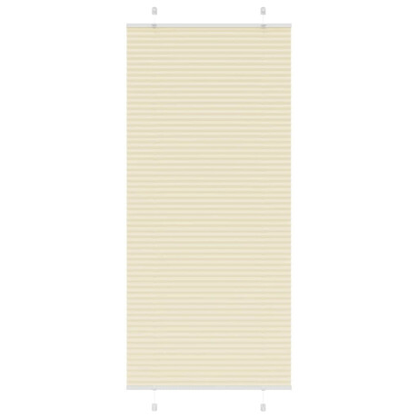 vidaXL Plissé rolgordijn 100x200 cm stofbreedte 99,4cm polyester crème