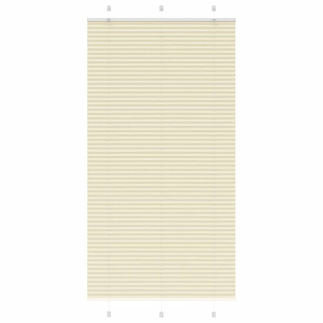 vidaXL Plissé rolgordijn 100x200 cm stofbreedte 99,4cm polyester crème