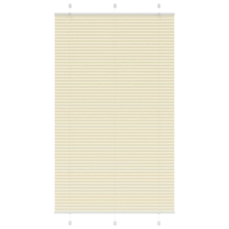 vidaXL Plissé rolgordijn 110x200cm stofbreedte 109,4cm polyester crème