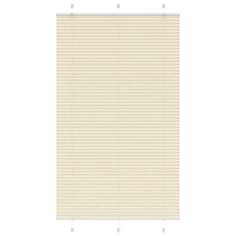 vidaXL Plissé rolgordijn 120x200cm stofbreedte 119,4cm polyester crème