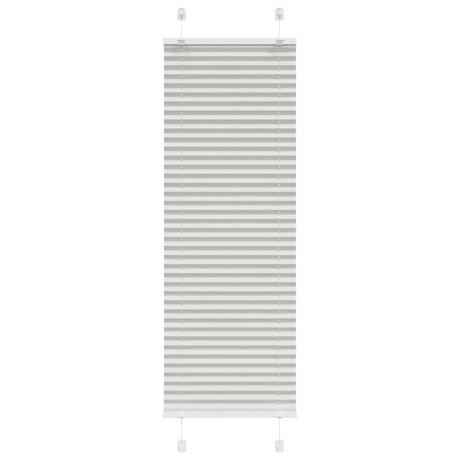 vidaXL Plissé rolgordijn 40x100 cm stofbreedte 39,4 cm lichtgrijs