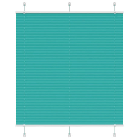 vidaXL Plissé rolgordijn 120x100cm stofbreedte 119,4cm petrol groen