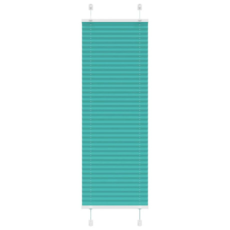 vidaXL Plissé rolgordijn 45x150 cm stofbreedte 44,4 cm petrol groen