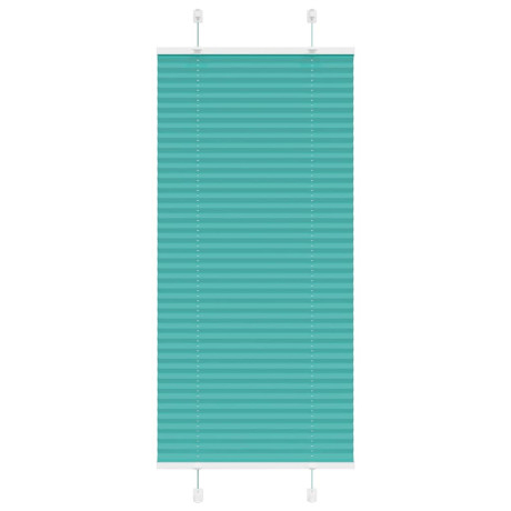 vidaXL Plissé rolgordijn 65x150 cm stofbreedte 64,4 cm petrol groen