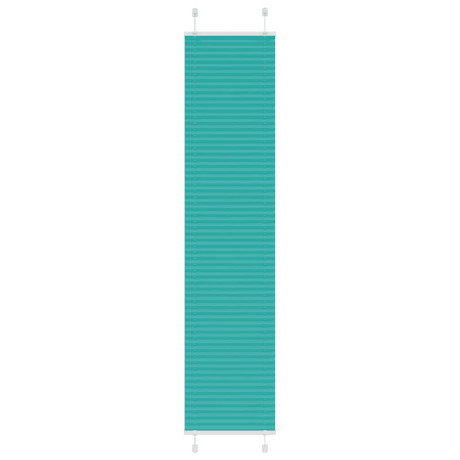 vidaXL Plissé rolgordijn 40x200 cm stofbreedte 39,4 cm petrol groen