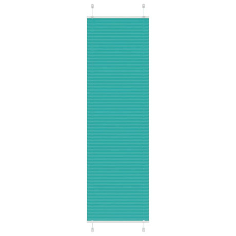 vidaXL Plissé rolgordijn 65x200 cm stofbreedte 64,4 cm petrol groen