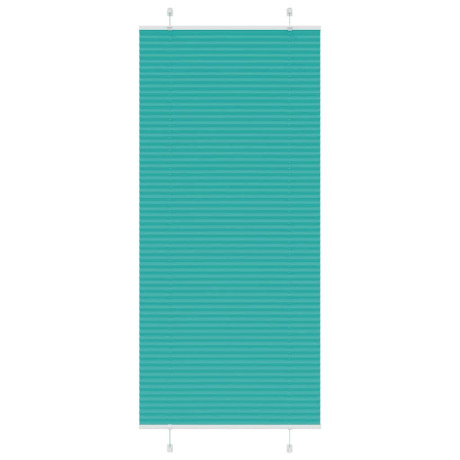 vidaXL Plissé rolgordijn 95x200 cm stofbreedte 94,4 cm petrol groen