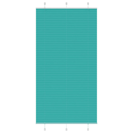 vidaXL Plissé rolgordijn 110x200cm stofbreedte 109,4cm petrol groen